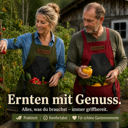 ErntePro™ Garten-Schürze mit Erntetaschen