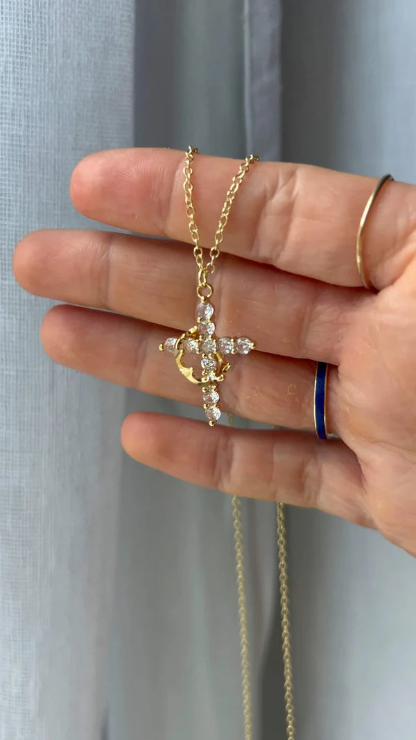 Collar Corona de Fe™ | Cruz Cristiana